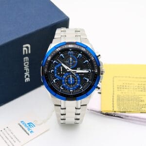 EFR-539D Blue chronograph stainless Steel watch