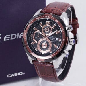 EFR 539 L Men Watch with Brown crocodile Leather strap